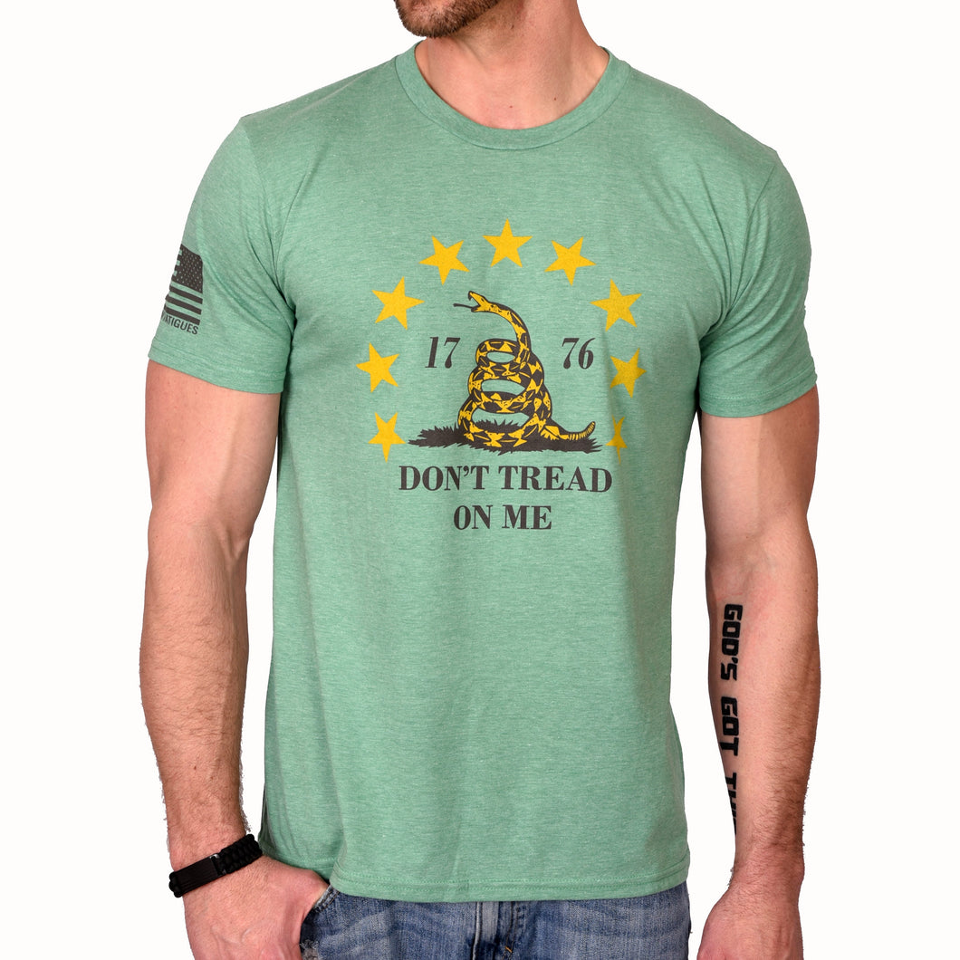 Don't Tread On Me T-Shirt (Heather Green)