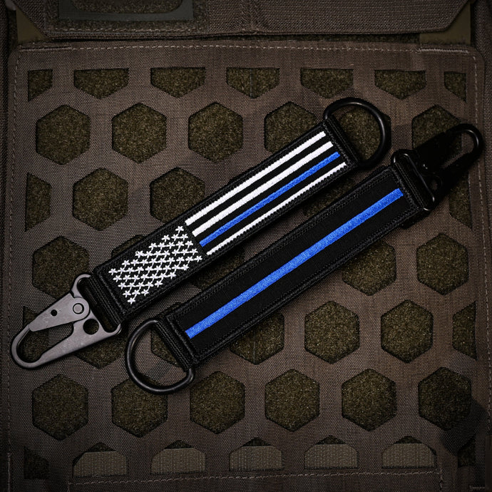 Thin Blue Line Keychain