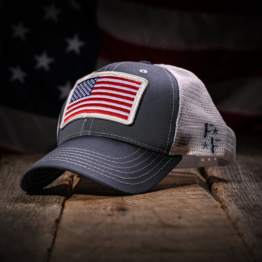 Slate & White (Trucker Hat)