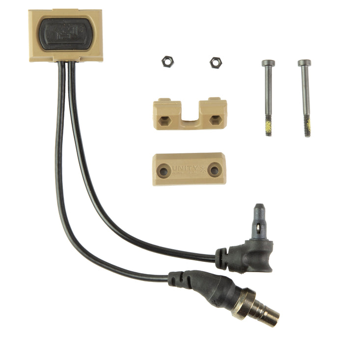 FDE; Unity Tactical - ModButton™ Lite - Dual Lead - SureFire Crane Laser4.5 - HCC Tactical