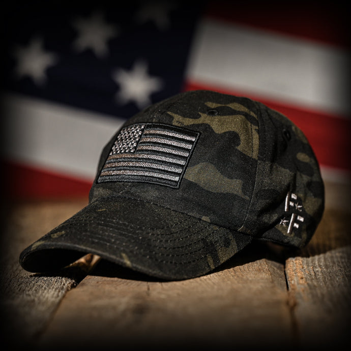 Black Multicam Full Fabric (Range Hat)