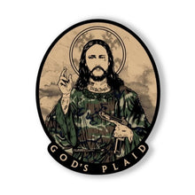God's Plaid Sticker