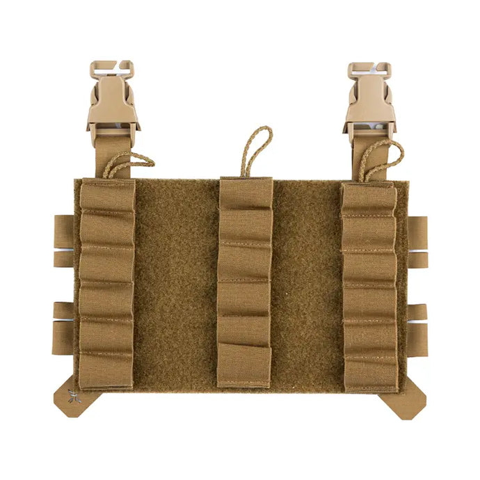 Coyote Brown; HRT Tactical - Laser Cut Shotgun Placard w/ Removable Caddy - HCC Tactical