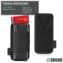 AR-10/.308 Mag Holder w/ Hook Backing - 1/2 Slot