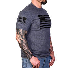 Classic American Flag T-Shirt (Charcoal)