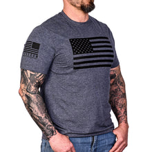 Classic American Flag T-Shirt (Charcoal)