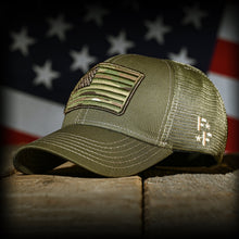 MultiCam Flag Patch OD Green (Range Hat)