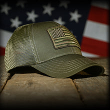 MultiCam Flag Patch OD Green (Range Hat)