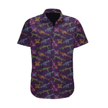 Neon Lights & Gun Fights Button-up
