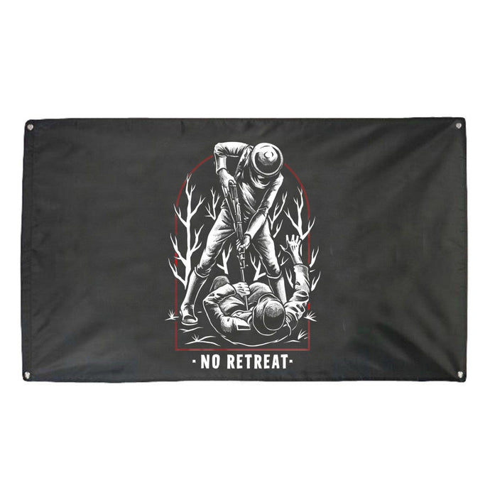 No Retreat Banner