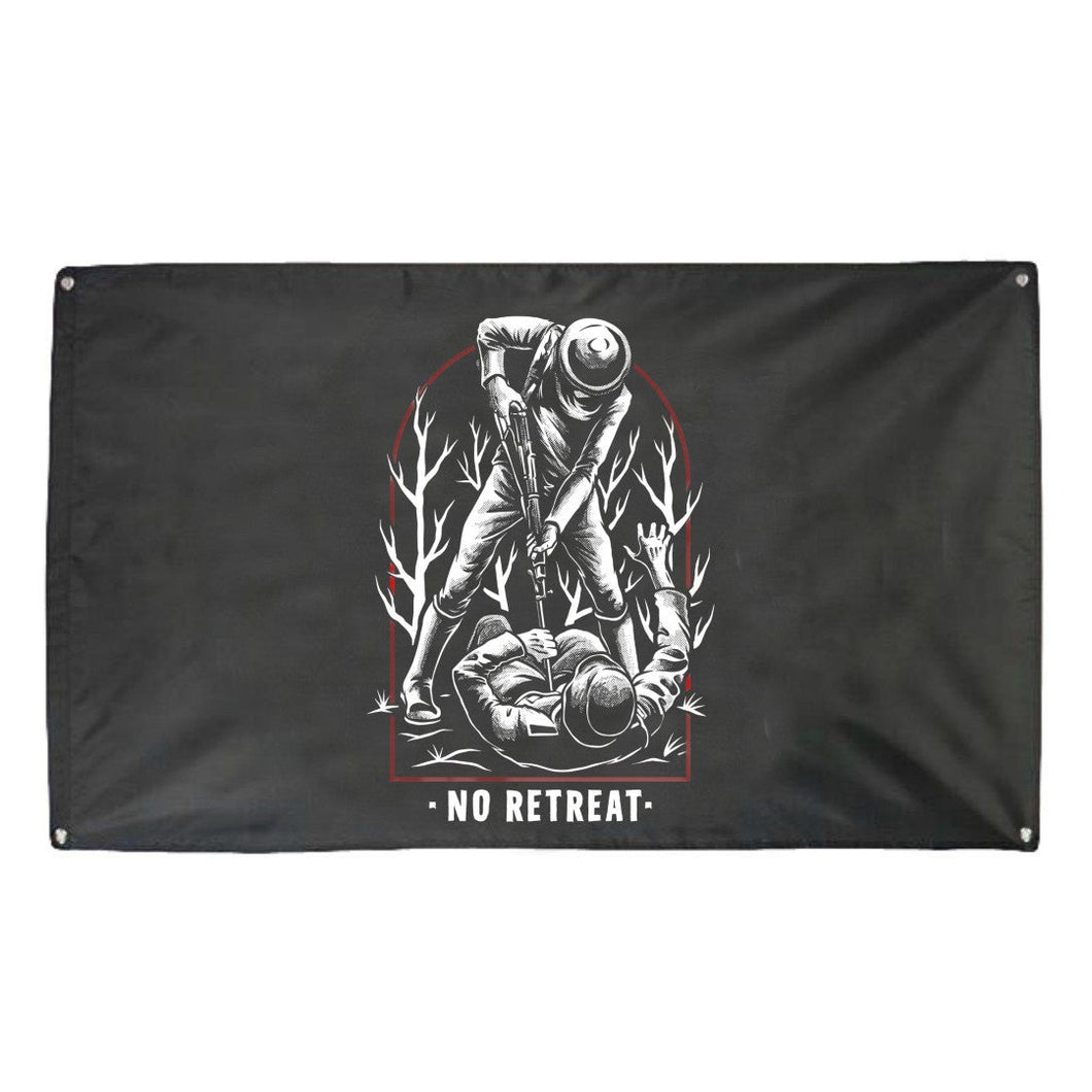 No Retreat Banner