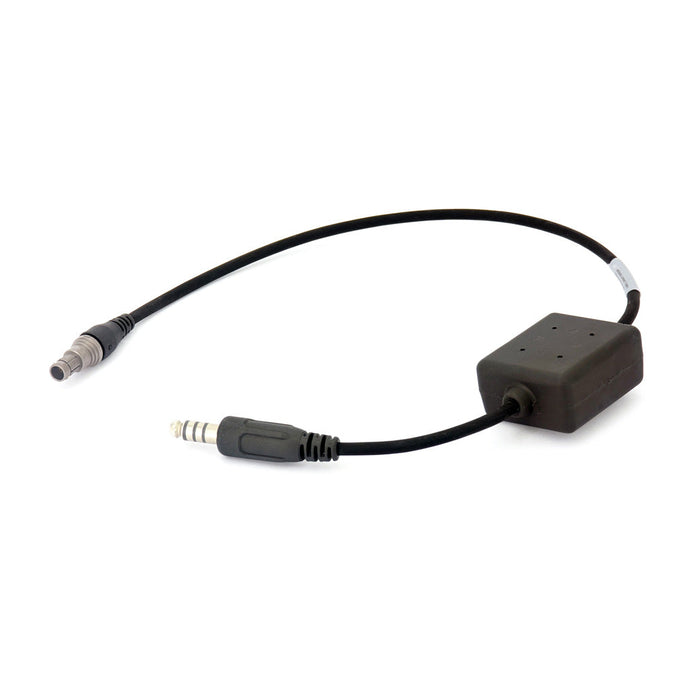 Black; Ops-Core - AMP SMAHT Connectorized Downlead Cable - HCC Tactical