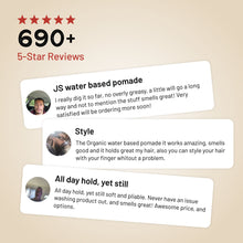 Organic Water Based Pomade (High Hold / High Shine)