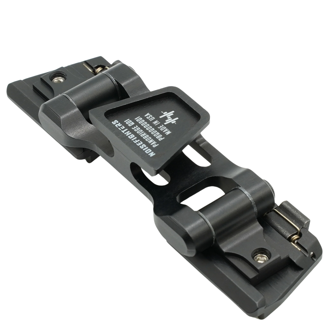 Black; Noisefighters - Panobridge QD1 Dual QD Dovetail Thermal / NV Bridge - HCC Tactical