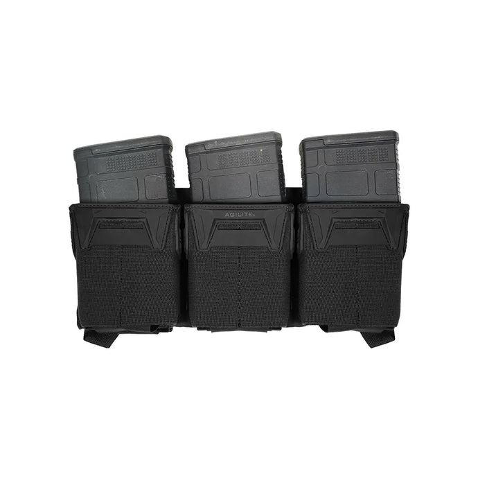 Black; Agilite - Pincer™ Placard .308 Triple Mag Pouch - HCC Tactical