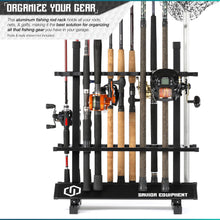 Aluminum Fishing Rod Holder Rack - 24/36/48 Slots