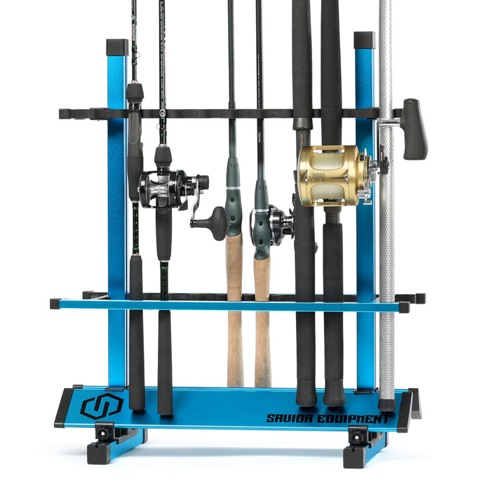 Aluminum Fishing Rod Holder Rack - 24/36/48 Slots