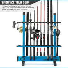 Aluminum Fishing Rod Holder Rack - 24/36/48 Slots