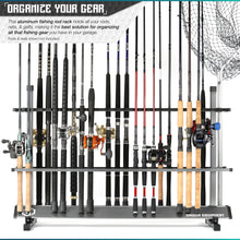 Aluminum Fishing Rod Holder Rack - 24/36/48 Slots