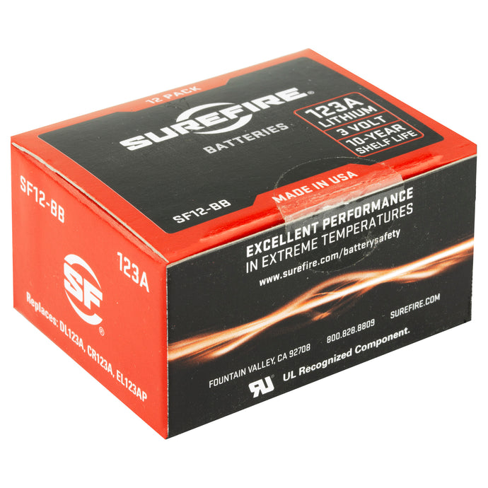 Surefire - CR123A Battery (12 pack) - v - HCC Tactical