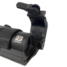 Black; EOTECH - G45 Magnifier w/ FAST Omni Flip-To-Center Magnifier Mount Black Close - HCC Tactical