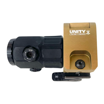 EOTECH - G45 Magnifier w/ FAST Omni Flip-To-Center Magnifier Mount FDE Side - HCC Tactical
