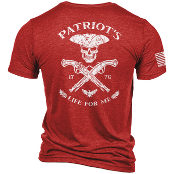 Red; Patriots Life For Me (Tri-Blend) - HCC Tactical