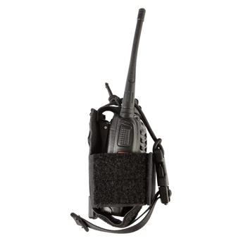 Black; Grey Ghost Gear - Radio Pouch Small - Laminate - v3 - HCC Tactical