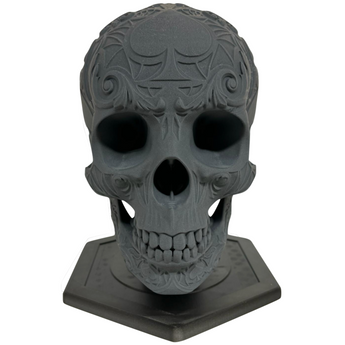 Nod-Pod - Skull Helmet Stand Spade Iron Grey Front - HCC Tactical