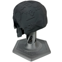Nod-Pod - Skull Helmet Stand AZTEK Light Silver Back Right - HCC Tactical
