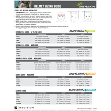 Galvion - Caiman Helmet System - Size Guide - HCC Tactical