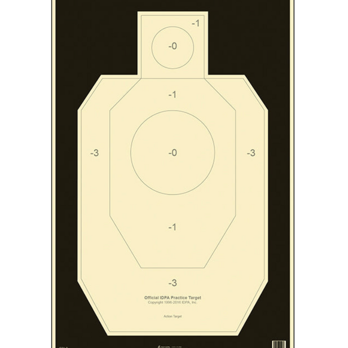 Black; Action Target - IDPA (23"x35") - HCC Tactical
