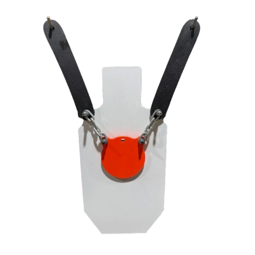 Black; Shooting Targets USA LLC - AR500 Bullseye Torso 3/8
