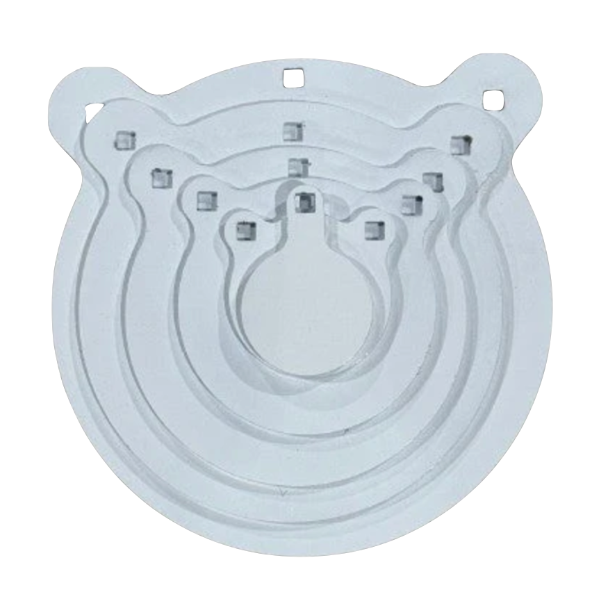 Shooting Targets USA LLC - Combo Set Gongs 1/4