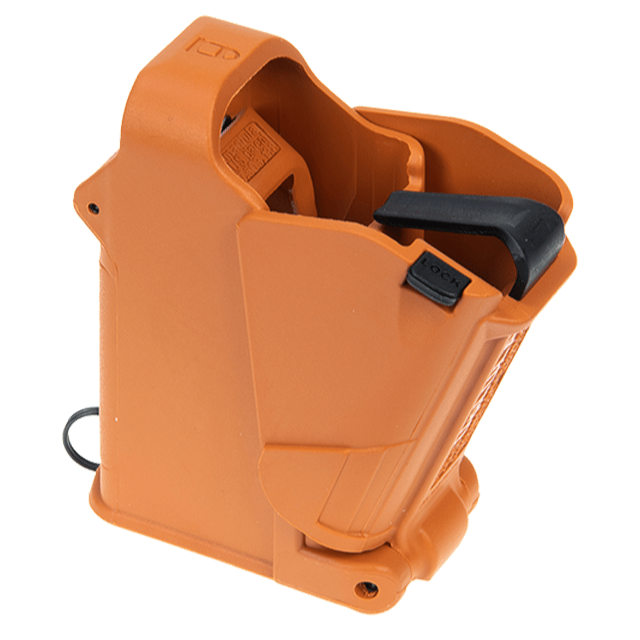 Brown/Orange; Maglula - UpLULA® universal pistol magazine loader 9mm – .45ACP - HCC Tactical