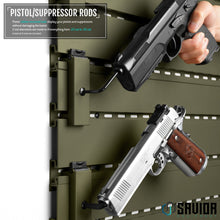 Wall Rack System - Adjustable Pistol & Suppressor Rod (2-Pack)