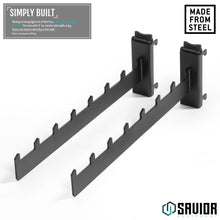 Wall Rack System - Straight Arm Clothes Rack (2-Pack)