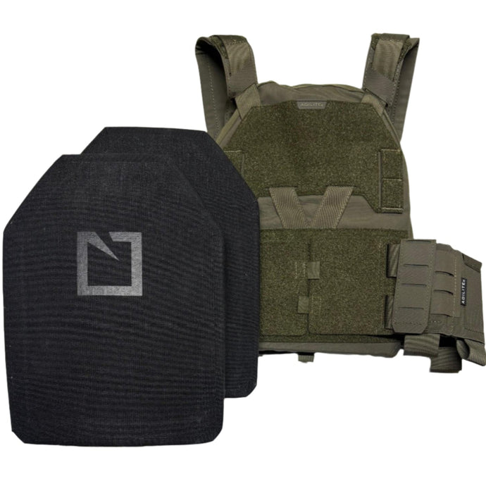 Ranger Green; Agilite - Sub Zero Plate Carrier & 3810 LEVEL III+ (Multi Curve) plates Loadout - Sapi - HCC Tactical