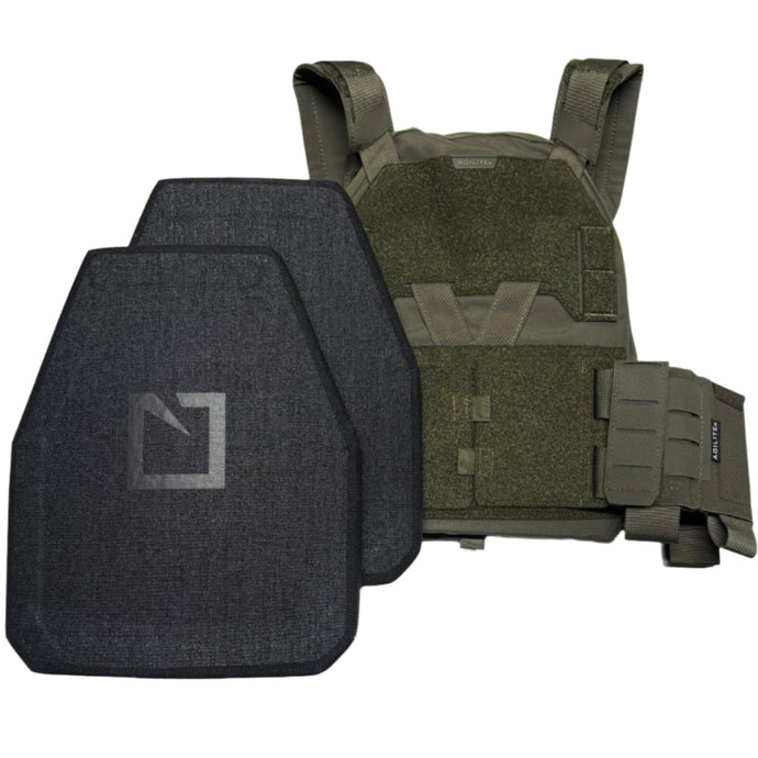 Ranger Green; Agilite - Sub Zero Plate Carrier & 4403 LEVEL IV (Multi Curve) plates Loadout - Shooter - HCC Tactical