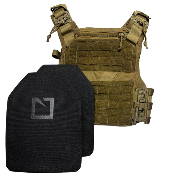 Coyote Brown; Agilite - K19 Plate Carrier Gen 3 & 3411 LEVEL III+ (Multi Curve) Loadout - Sapi - HCC Tactical