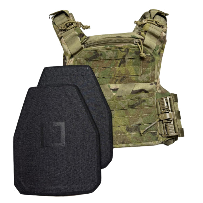 MultiCam; Agilite - K19 Plate Carrier Gen 3 & L211 Special Rifle Threat (Single Curve) plates Loadout - Shooter - HCC Tactical