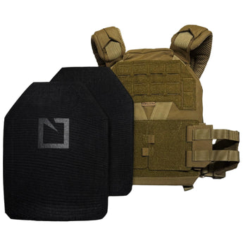 Coyote Brown; Agilite - K19 Plate Carrier & M210 Special Rifle Threat - HCC Tactical