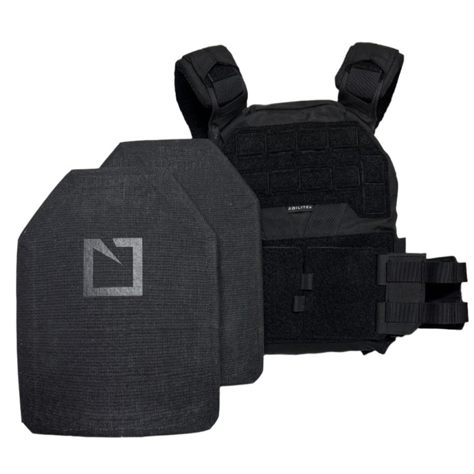 Black; Agilite - K-ZERO Plate Carrier & 3411 LEVEL III+ Loadout - Sapi - HCC Tactical