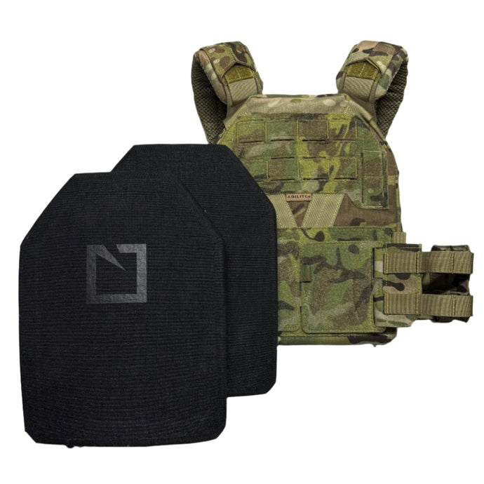 MultiCam; Agilite - K-ZERO Plate Carrier & 4601 LEVEL IV Plates (Multi Curve) Loadout - Sapi - HCC Tactical