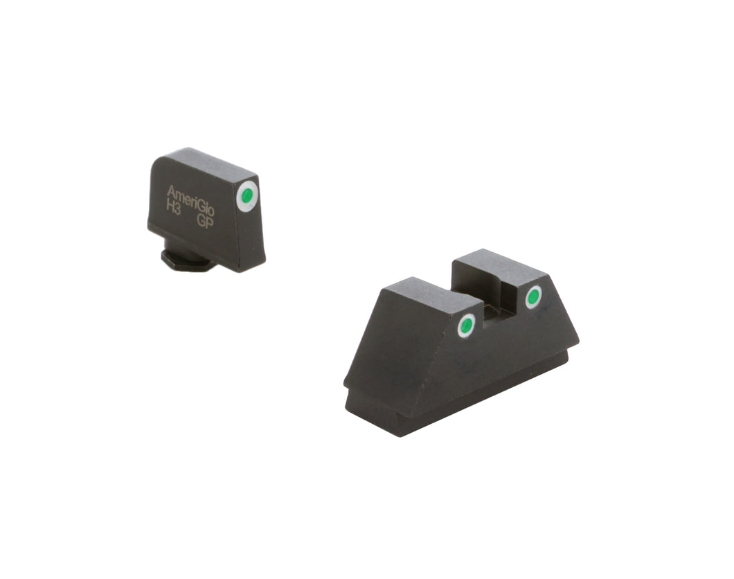 White 329; Ameriglo - Optic Compatible Night Sights (Glock) - HCC Tactical