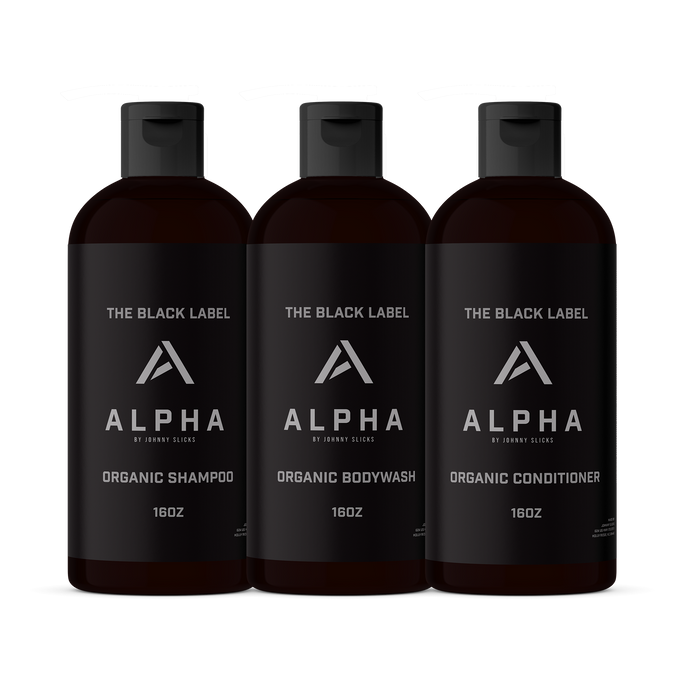 Black Label Shower Set