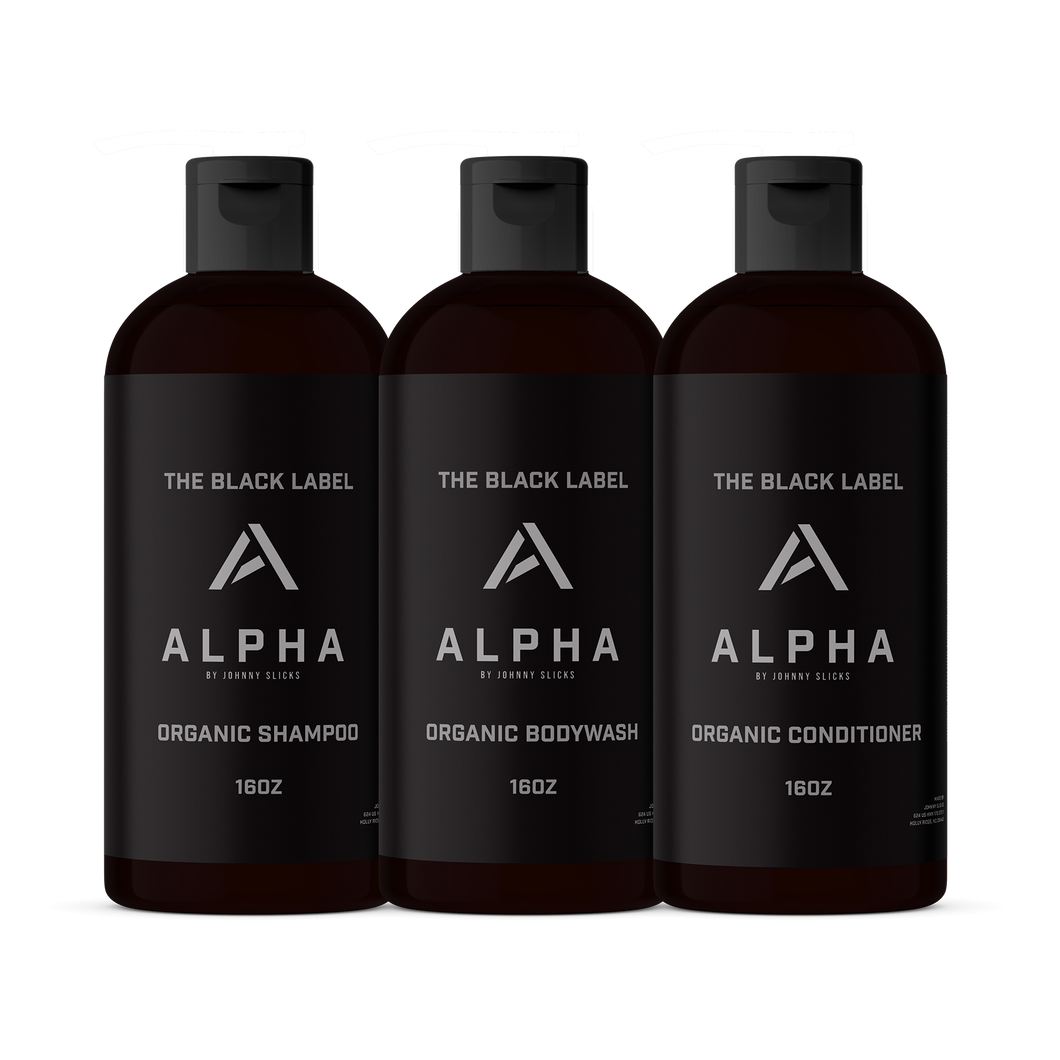 Black Label Shower Set