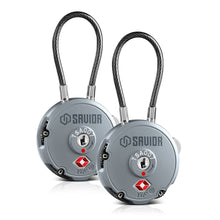 Combination Cable Lock (3-Digit) - 1/2/4 Pack