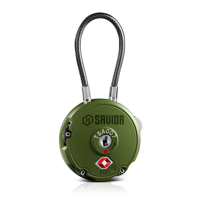 Combination Cable Lock (3-Digit) - 1/2/4 Pack