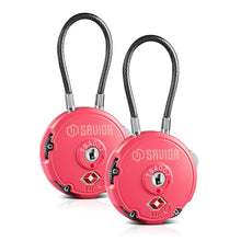 Combination Cable Lock (3-Digit) - 1/2/4 Pack